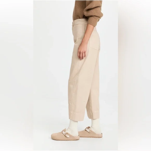 Apiece Apart - Mari Barrel Pant in Stone (Khaki) - Size 0